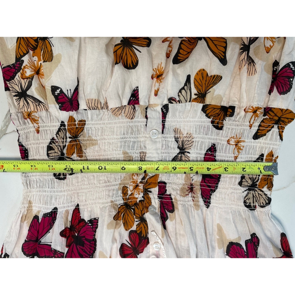 🍄50% White Midi Dress Butterfly - Picture 11 of 14